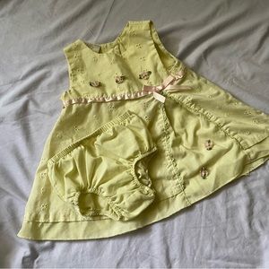 Little Bitty 3M Yellow Dress and Diaper Cover